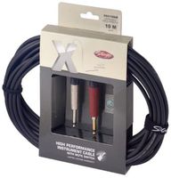 Stagg 33ft. X Series - Phone Plug / Phone Plug Instrument Cable with Switch