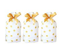 Funcoo 30 PCs Party Favor Bags, Plastic Drawstring Gift Treat Bag Pouch, Candy Goodies Bag for Wedding Party Bridal Baby Shower Birthday Engagement Christmas Holiday Favor