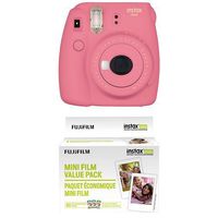 Fujifilm Instax Mini 9 Instant Camera - Flamingo Pink with Value Pack - 60 Images