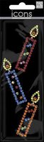 Me & My Big Ideas 622338 Candle-Multi Rhinestone Word and Icon Stickers - 3 Pack