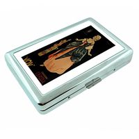 Perfection In Style Metal Silver Cigarette Case Vintage Wine Ads Design 022