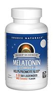 Source Naturals Sleep Science Melatonin Complex 3mg Orange Flavor Promotes Restful Sleep and Relaxation - Supports Natural Sleep/Wake Patterns and Rhythms - 50 Lozenges