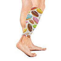 SLHFPX Leg Sleeve Coloful Donut Sweet Compression Socks Support Non Slip Calf Sleeves - Improve Circulation for Shin Splint, Calf Pain Recovery, Running, Cycling, Travel, Sports 1 Pair