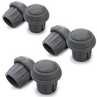 Durable Mushroom Walker Glide Caps - Gray (3)