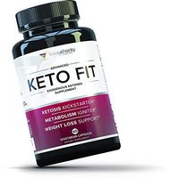 Keto Fit Keto Diet Pills: Vegan Keto Fat Burner Weight Loss Pills with Exogenous Ketones Beta-Hydroxybutyrate (BHB) Salts, Apple Cider Vinegar & Caffeine, Burn Fat Not Carbs, 60 Veggie Caps