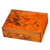 Love lamp Cigar Box Cedar Wood Cigar Humidor Artist Collection Cigar Alcoholized Humidifier (Color : C)