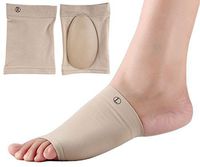 Dr. Foot's Arch Support Socks - Plantar Fasciitis Flat Feet Orthotics Sleeves with Gel Cushion - 2 Pieces