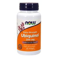 NOW Foods - Ubiquinol Extra Strength Cardiovascular Health 200 mg. - 60 Softgels ( Multi-Pack)