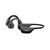 Tayogo Bone Conduction Headphones with Microphone Bluetooth 5.0 Open Ear Wireless Earphones for Running, Sports, Fitness - Grey