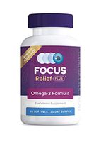 Focus Relief Plus Dry Eye Formula (90 ct. 30 Day Supply) Dry Eye Omega 3 Supplement - Dry Eye Relief Supplement -Omega 3 Fish Oil for Dry Eye