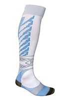 Total Vein Systems BOOST Individual Recreational 15-20 mmHg Athletic Compression Therapy Socks, 1 pair, White / Blue, Size D