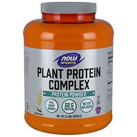 NOW Sports Nutrition, Plant Protein Complex Powder 22 G, Creamy Vanilla, 6-Pound