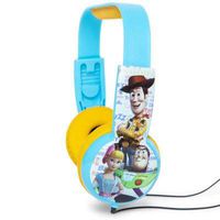 Toy Story 4 Kids Safe Over-Ear Headphones with Volume Control, Full Range Stereo Sound, Cushioned Ear Pieces Deliver Crisp, Rich Sound