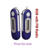 Ecloud ShopUS Blue 8GB 8G USB Flash Drive LCD Mini MP3 Player w/FM Radio