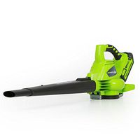 Greenworks 40V 185 MPH Variable Speed Cordless Leaf Blower/Vacuum, 4.0Ah Battery and Charger Included 24322