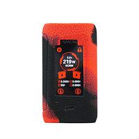 KKmod Silicone Case for Smok Morph 129W, Anti-Slip Protective Silicone Case Skin Rubber Cover for Smok Morph Vape Box Rubber case wrap Shield (BlackRed)