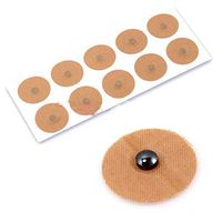 BAIYING Magnetic Acupressure Patches,600 Gauss Acupressure Magnets with Self Adhesive"Cloth-Bandage" Style Backing,Magnet Therapy 1 Sheet(10 Magnets)