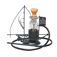 Size Iron Acrylic Sailboat Ship Hookah Shisha