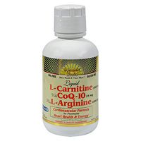 Dynamic Health L-carnitine ( 1000 mg) with Coq-10 (100 mg)  Plus L-arginine (1000 mg), 16-Ounce