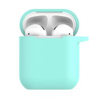 ❤️Byedog❤Silicone Anti-Lost Protective Cover Skin Case for Apple AirPods Charging Case (Mint Green)