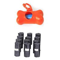 KayMayn 180-Count Dog Waste Bags, Biodegradable Dog-Waste Bag with Dispenser and Lead Clip Pet Poop Bags,Eco Friendly, Bulk Buy,15 Bags/Roll