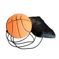 Sizilian 63mm Secure Stress Ball on a Strings - for Stress Relief, Hand Exercise,Bouncy Wrist Band Elastic Rubber Ball Kids Adult Hand Exercise Tool Brown