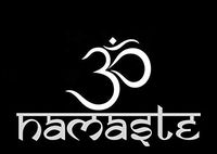 YWS Vinyl Sticker Decal - Namaste Om Symbol Hindu - Sticker Laptop Car Truck Window Bumper Notebook Vinyl Decal SMA5982