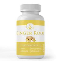 Ginger (100 Capsules, 400 mg Serving) by Pure Organic Ingredients, Calm Upset Stomach & Nausea, Relieves Stomach Related Discomfort, Promotes Healthy Joints*