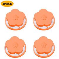 4Pc Reusable Washing Machine Hair Removal Laundry Ball Floating Filter Mesh Bag Washing Machine Lint Filter Bags Net Lint Hair Catcher Mesh Pouch Laundry Filter Bag