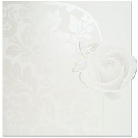 Creamy Rose Christening Invitations - Set of 20