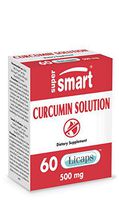 Supersmart - Tumeric Curcumin Solution 500 mg - Antioxidant Contains NovaSOL Standardised to 6% Curcuminoids - Improves biliary & Liver Function, Anti Inflammatory | Non-GMO - 60 Licaps