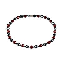 elegantstunning Hematite Powerful Magnetic Necklace Black Bluestone Health Bracelet for Women Men Arthritis Pain Relief or for Sports Related