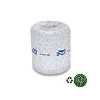 SCA Tork Universal Bath Tissue, 2-Ply, White, 4.5" x 3.75",500 Sheets/Roll, 96 Rolls Per Case
