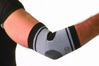 SafeTGard Multi-Compression Support Elastic Elbow (Black/Grey, Small)