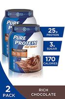 Pure Protein Powder, Natural Whey Protein, Low Sugar, Gluten Free, Rich Chocolate, 1.75 lbs, 2 Pack