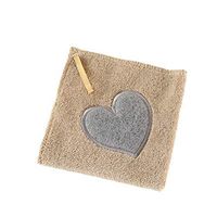 Creaon Cleaning Cloth Water Absorbent Microfiber Fast-Drying Wipes Rag for Kitchen Car Windows（Coffee）