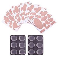WXJ13 10 Sheets 110 Pieces Moleskin Tape Flannel Adhesive Pads and 2 Sheets 12 Pieces Transparent Shoe Blister Pads Anti-Abrasion Self-Adhesive Foot Protect Tools