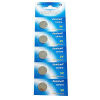Eunicell CR1616 Lithium Blister Pack 3V 3 Volt Coin Cell Batteries (5 pcs)