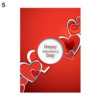 bromrefulgenc Holiday Hanging Sign,Fashion Valentine's Day Garden Flag Festival Love Heart Flower Letter Banner - 5#