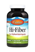 Carlson - Hi-Fiber, 3 g, Psyllium Husk Capsules, Regularity, Colon Health & Heart Function, 300 Capsules