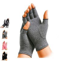 Arthritis Gloves - Premium Arthritic Joint Pain Relief Hand Gloves for Rheumatoid & Osteoarthritis - Ease of Use Seal from Arthritis Foundation Hand Gloves for Men & Women (Black, L)