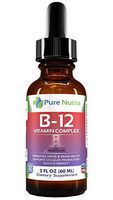 Vitamin B12 Sublingual Liquid Drops - Fast Absorption B 12 Complex With Additional Vitamin B6 & Niacin - Ultra Potent 1200mcg B-12 Supplement to Increase Energy, Enhance Mood & Sharpen Focus - 2 fl oz