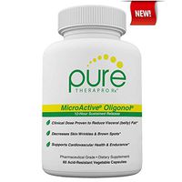 MicroActive Oligonol “Sustained Release” 60 Veg Caps | 2 Month Supply and 2X More BioAvailable | Clinically Proven for Fat Reduction & Skin Health | Supports Cardiovascular Health | Vegan