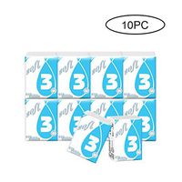 Ofanyia Soft 3 Layers Pocket Tissue Facial Tissue Portable Handkerchiefs Napkins Paper 10 Pack Set