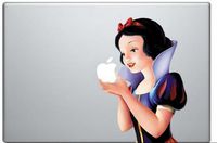 Snow White Holding Apple MacBook Pro Vinyl Decal Sticker (Available for 11, 13, 15, 17 inch and Air)