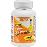 DEVA VEGAN VITAMINS FLAX SEED OIL,500MG,VEGAN, 90 VCAP