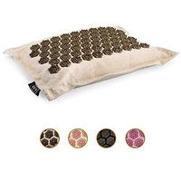 Acupressure Pillow - Acupuncture Pillow for Neck Pain Relief, Back Pain Relief and Stress Relief - Reflexology, Sciatica, Trigger Point Massage Therapy - Organic Linen Cotton with Buckwheat Hull