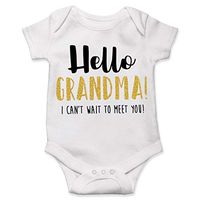 Lucky Star Pregnancy Reveal to Grandparents, Grandma, Baby Announcement White