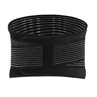BOLLAER Sports Back Brace, Lumbar Support Belt Professional Waist Cincher to Promote A Trimmer Slimming Abs & Back Support Protection Against Sports (XL)