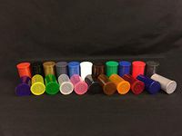 19 DRAM POP TOP Bottles Qty Size Count CASE Squeeze Medical Cannabis Weed Pot Ganja 420 Open Rx Pill Bottles Prescription Crafts Coins Storage Medicine Containers Made in USA (225 PCS, Mix - Random)